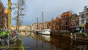 Sailing ship 'Mars' in the city of Groningen (Netherlands)